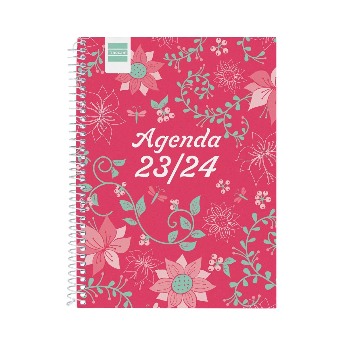 FINOCAM - Agenda Curso 2023-2024 Cool 1/4-155x212 Semana Vista Horizontal Floral Multilingüe barato