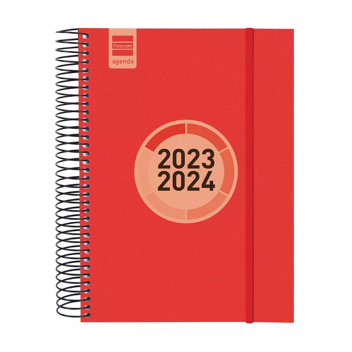 FINOCAM - Agenda Curso 2023-2024 Espir Label E10-155x212 1 Día Página Rojo barato