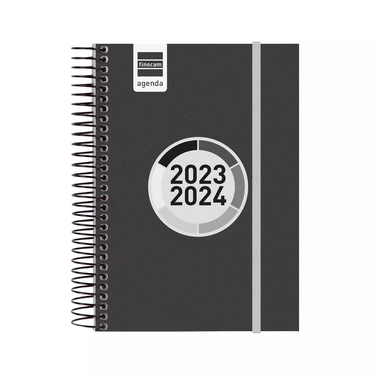 FINOCAM - Agenda Curso 2023-2024 Espir Label E8-120x171 1 Día Página Negro barato