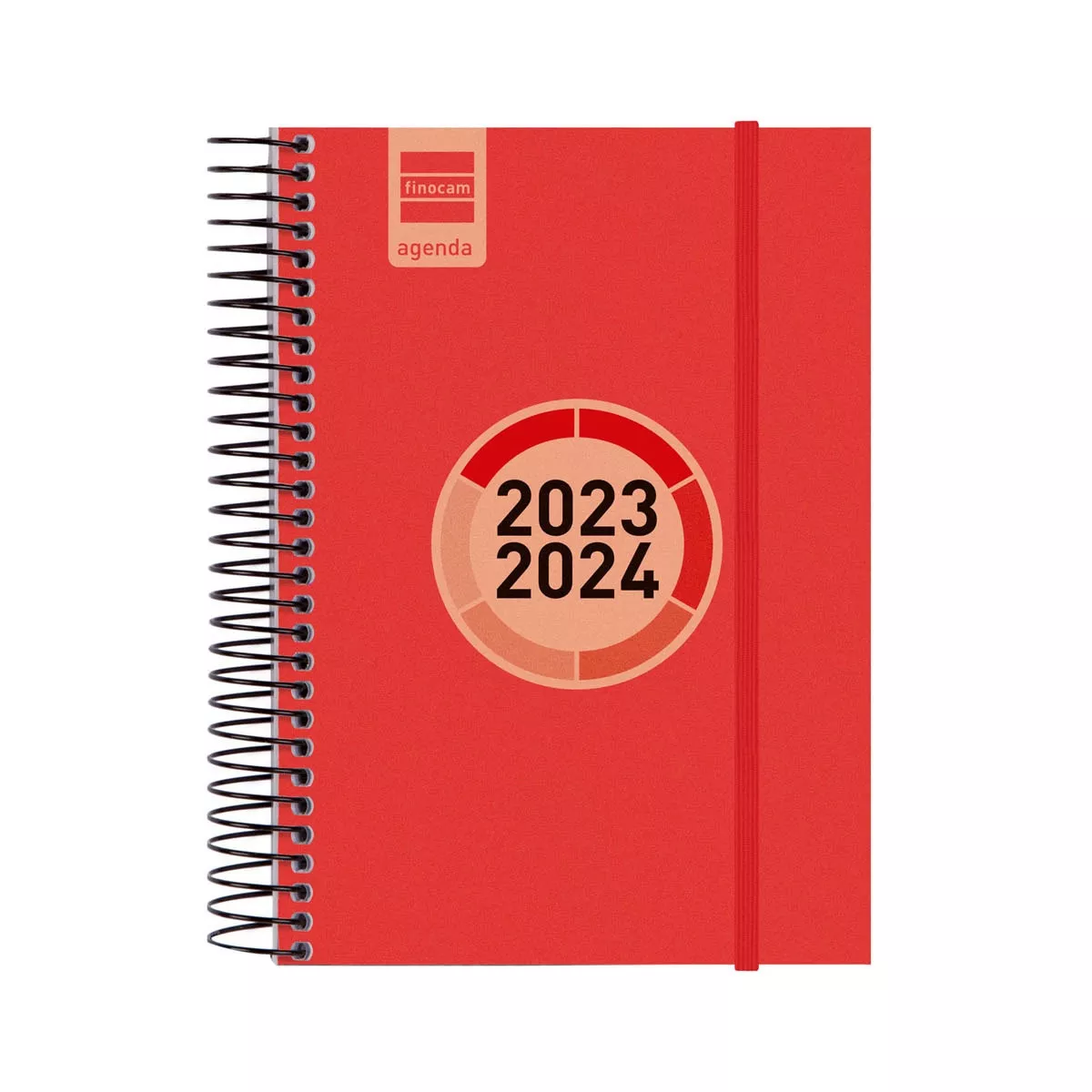 FINOCAM - Agenda Curso 2023-2024 Espir Label E8-120x171 1 Día Página Rojo barato