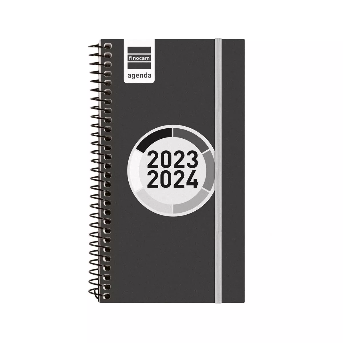 FINOCAM - Agenda Curso 2023-2024 Espir Label E9-94x171 Semana Vista Horizontal Negro barato