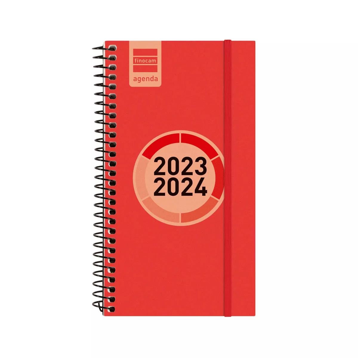 FINOCAM - Agenda Curso 2023-2024 Espir Label E9-94x171 Semana Vista Horizontal Rojo barato