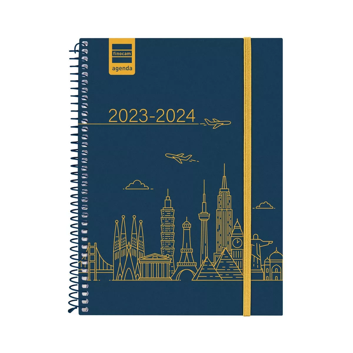 FINOCAM - Agenda Curso 2023-2024 Secundaria 1/4-155x212 Semana Vista Horizontal City Multilingüe barato