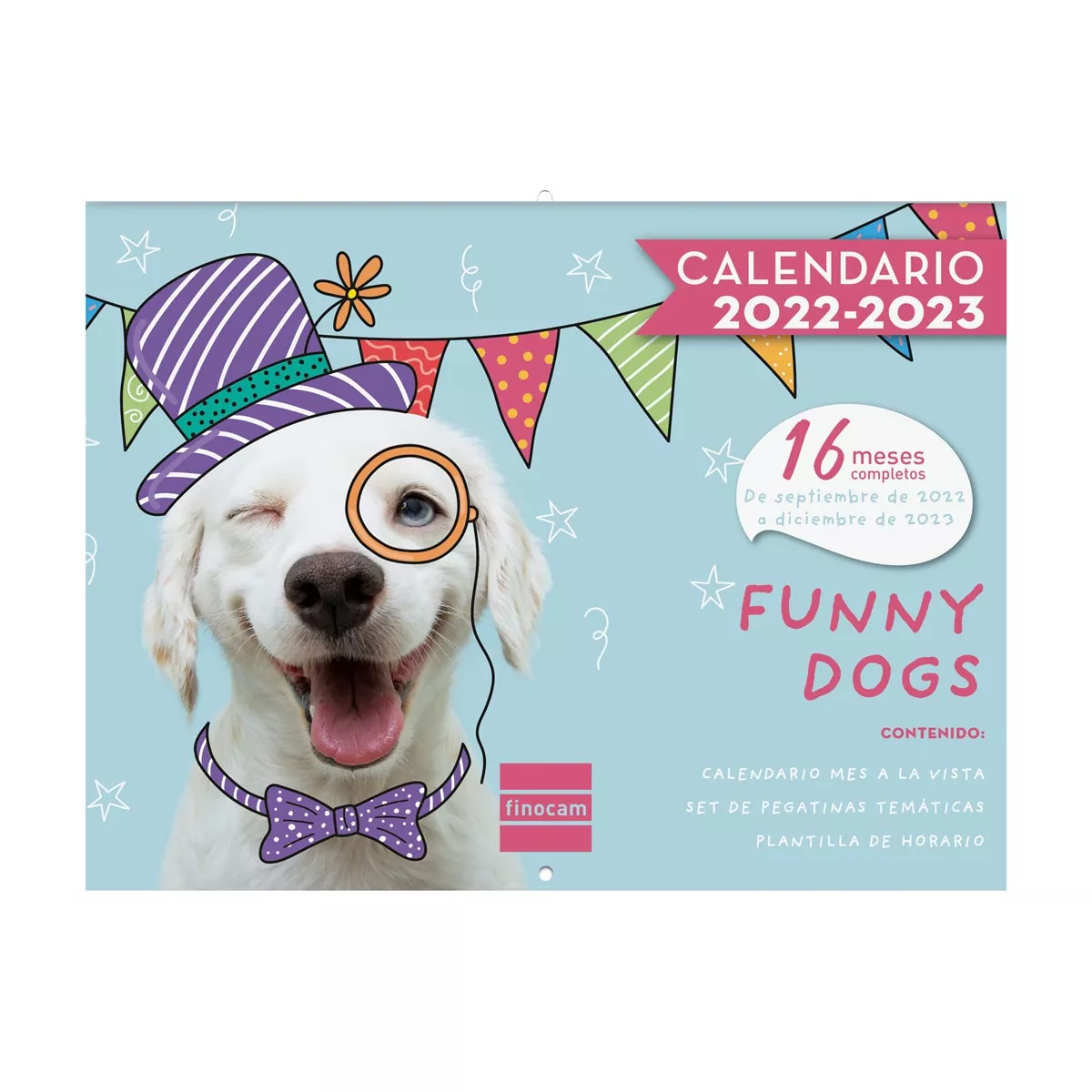 Finocam - Calendario Pared 16 Meses 2022-2023 Mes Vista Dogs En Oferta Finocam - Calendario Pared 16 Meses 2022-2023 Mes Vista Dogs Barato