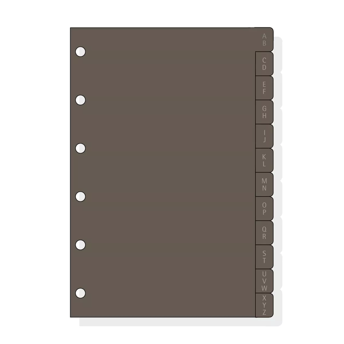 FINOCAM - Recambio Indice Alfabético A-Z C261 Para Agenda Classic 602 Gris barato