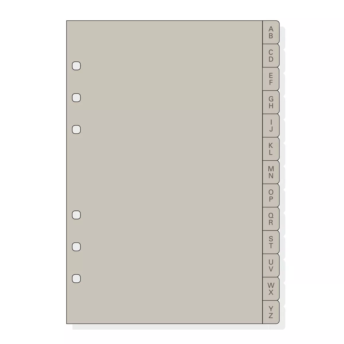 Finocam - Recambio Indice Alfabético A-Z R564 Para Agenda Open 500 Gris En Oferta Finocam - Recambio Indice Alfabético A-Z R564 Para Agenda Open 500 Gris Barato