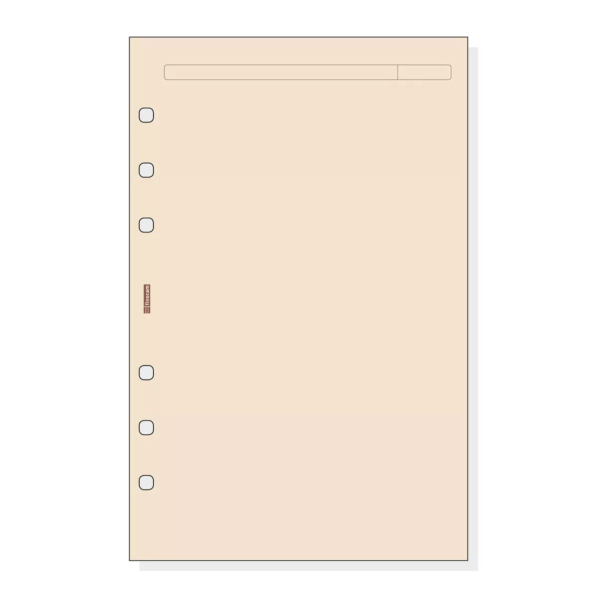 FINOCAM - Recambio Liso R543 Para Agendas Open 500 Crema barato