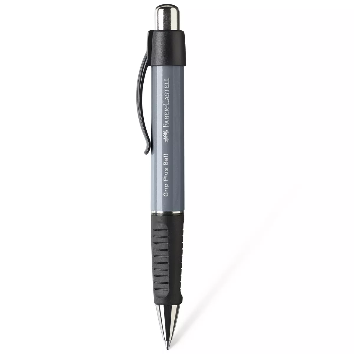 Faber-Castell - Bolígrafo Grip Plus Ball Con Tinta Indeleble Gris barato