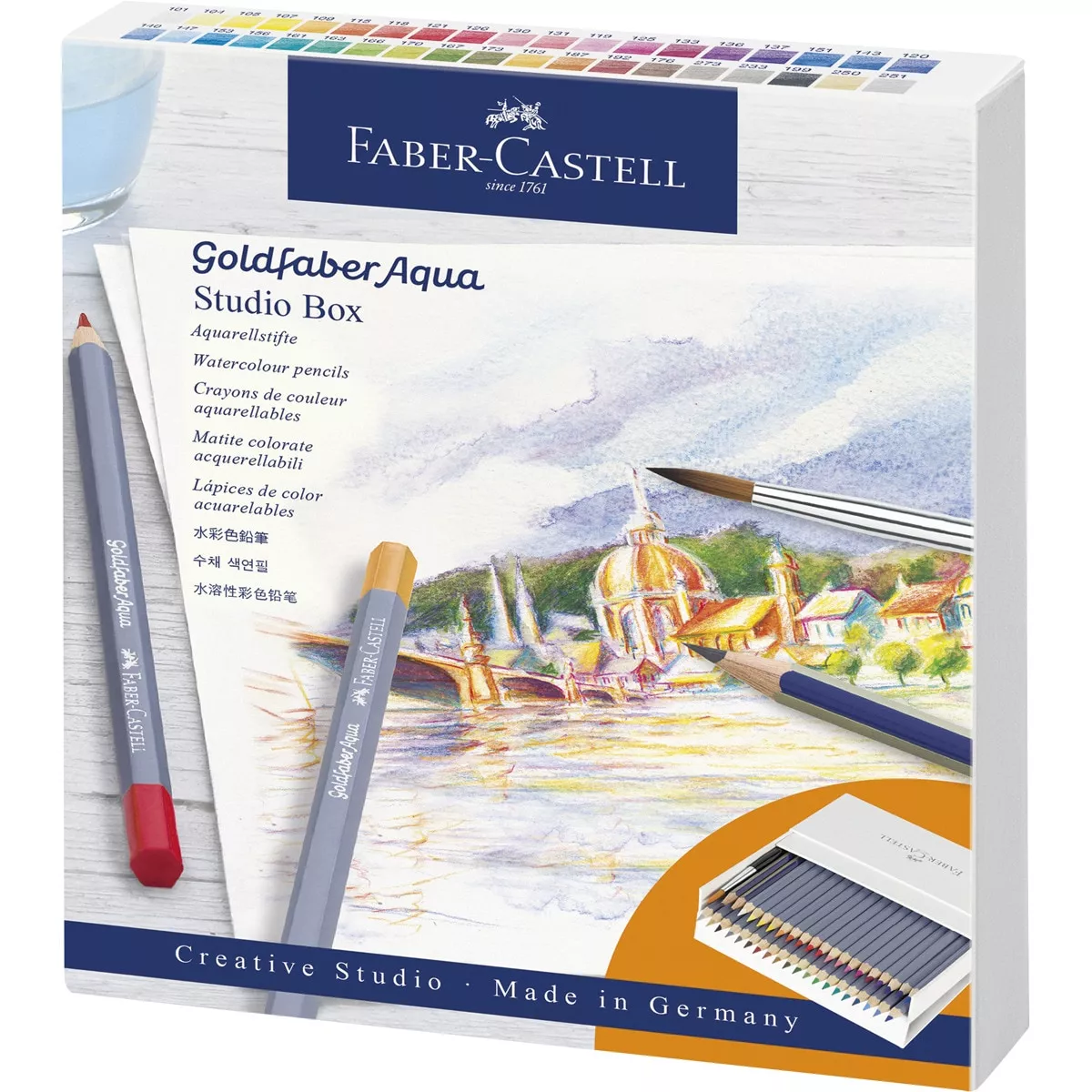 Faber-Castell - Caja De Regalo Con 38 Lápices Goldfaber Aqua Mas Accesorios barato
