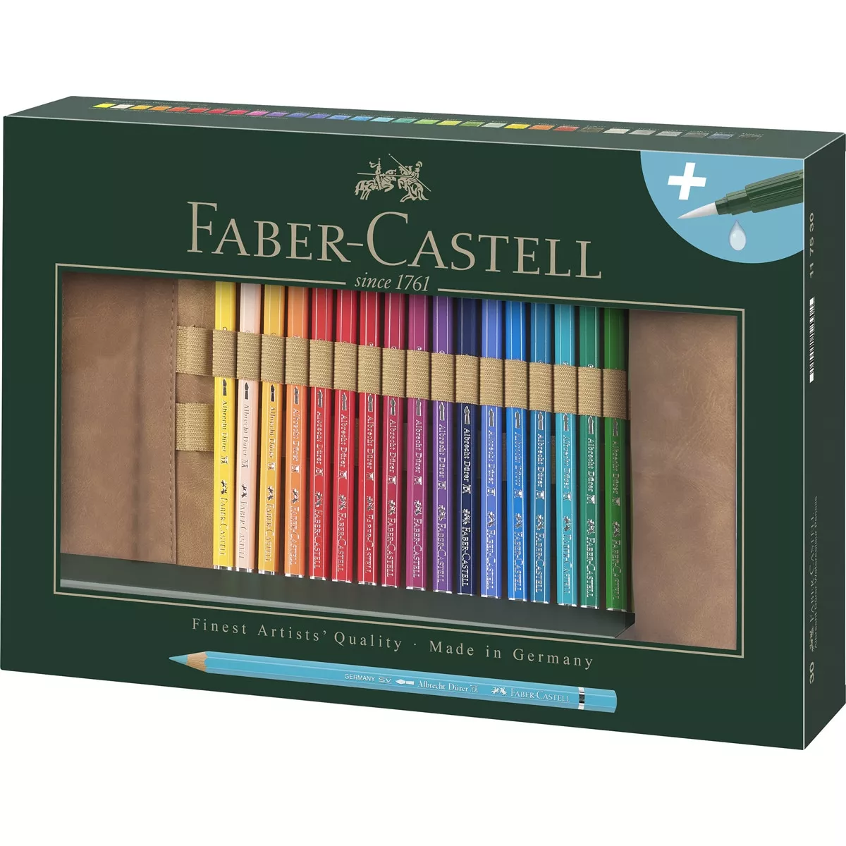 Faber-Castell - Enrollable Con 30 Lapiceros Albrecht Dürer Y Pincel Con Depósito En Oferta Faber-Castell - Enrollable Con 30 Lapiceros Albrecht Dürer Y Pincel Con Depósito Barato