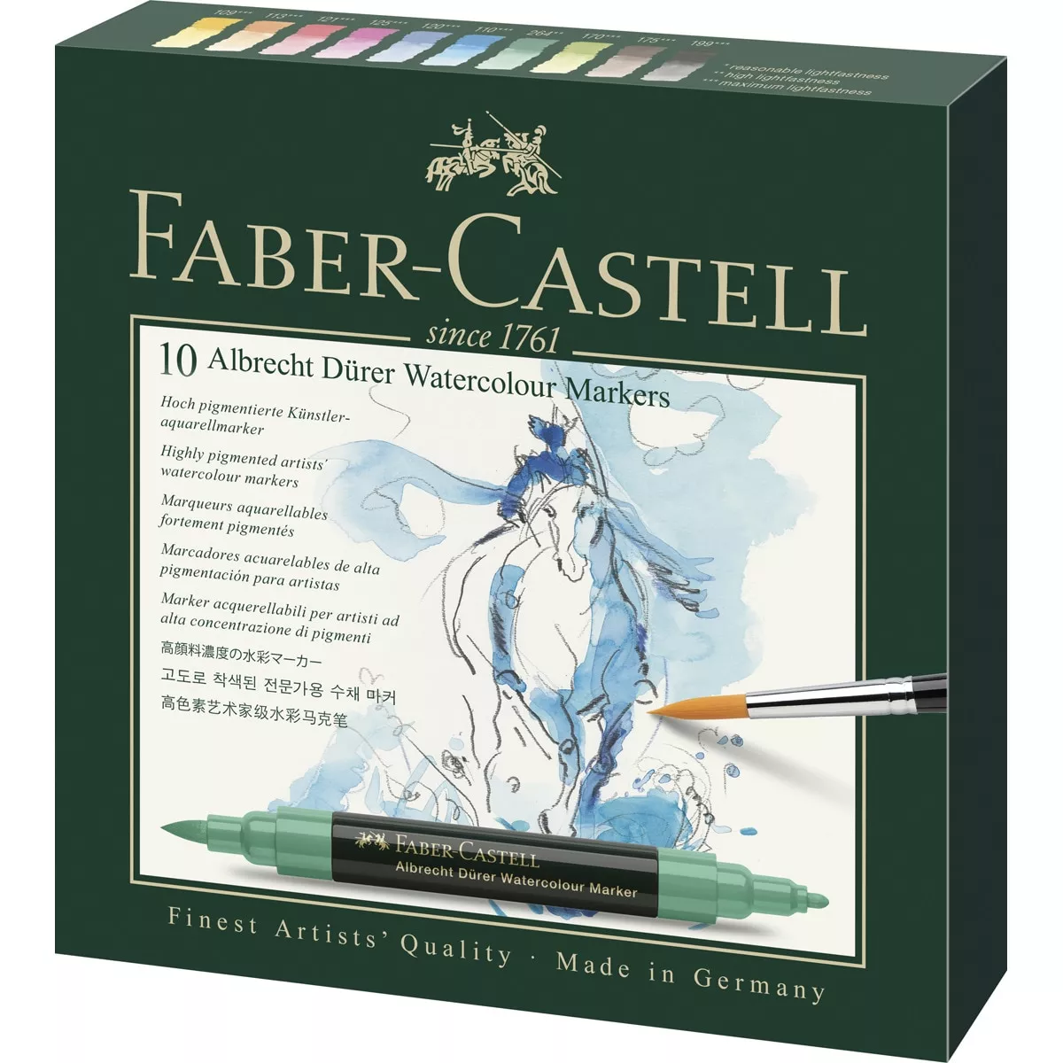 Faber-Castell - Estuche 10 Marcadores Aculébrale Doble Punta Albrecht Dürer En Oferta Faber-Castell - Estuche 10 Marcadores Aculébrale Doble Punta Albrecht Dürer Barato