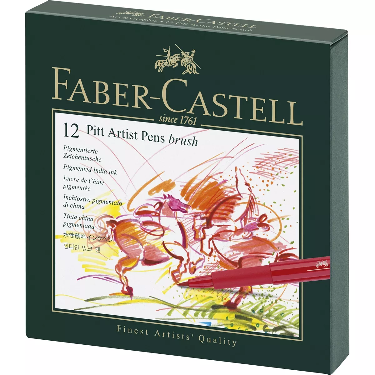 Faber-Castell - Estuche 12 Rotuladores Pitt Artist Pen B Estudio Faber Castell En Oferta Faber-Castell - Estuche 12 Rotuladores Pitt Artist Pen B Estudio Faber Castell Barato