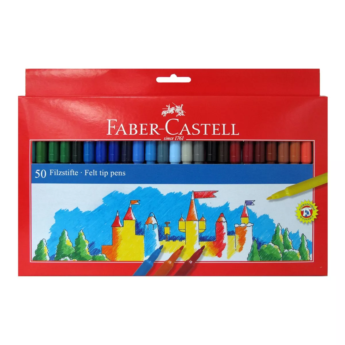 Faber-Castell - Estuche 50 Rotuladores Escolares Multicolor barato