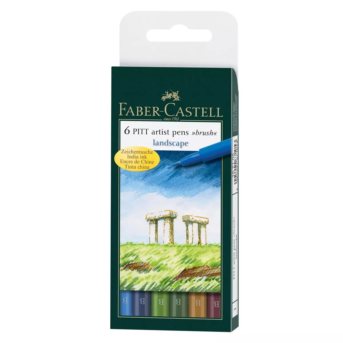 Faber-Castell - Estuche 6 Rotuladores PITT Artist Pen Paisajes barato