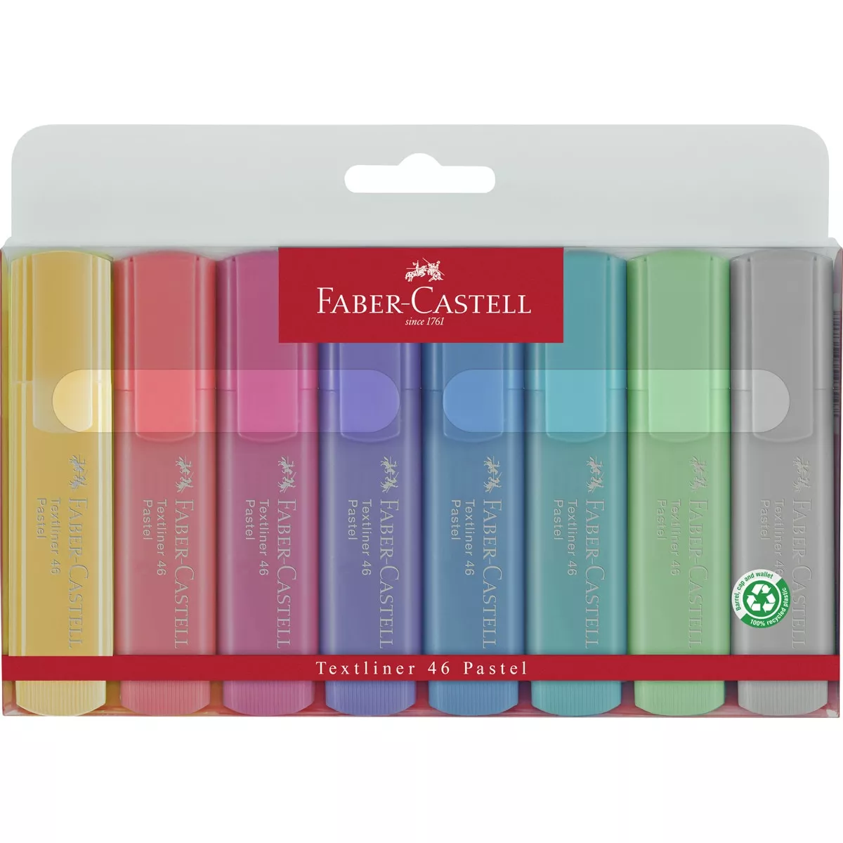 Faber-Castell - Estuche 8 Rotuladores Fluorescentes Punta Biselada Faber Castell Multicolor Pastel En Oferta Faber-Castell - Estuche 8 Rotuladores Fluorescentes Punta Biselada Faber Castell Multicolor Pastel Barato