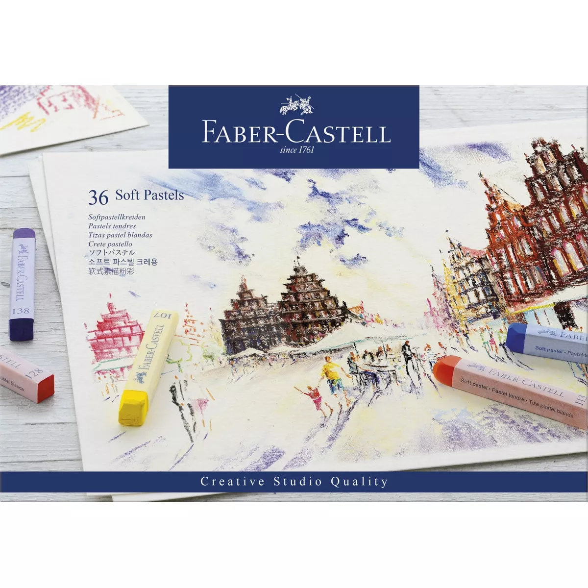 Faber-Castell - Estuche Con 36 Pasteles Blandos En Oferta Faber-Castell - Estuche Con 36 Pasteles Blandos Barato