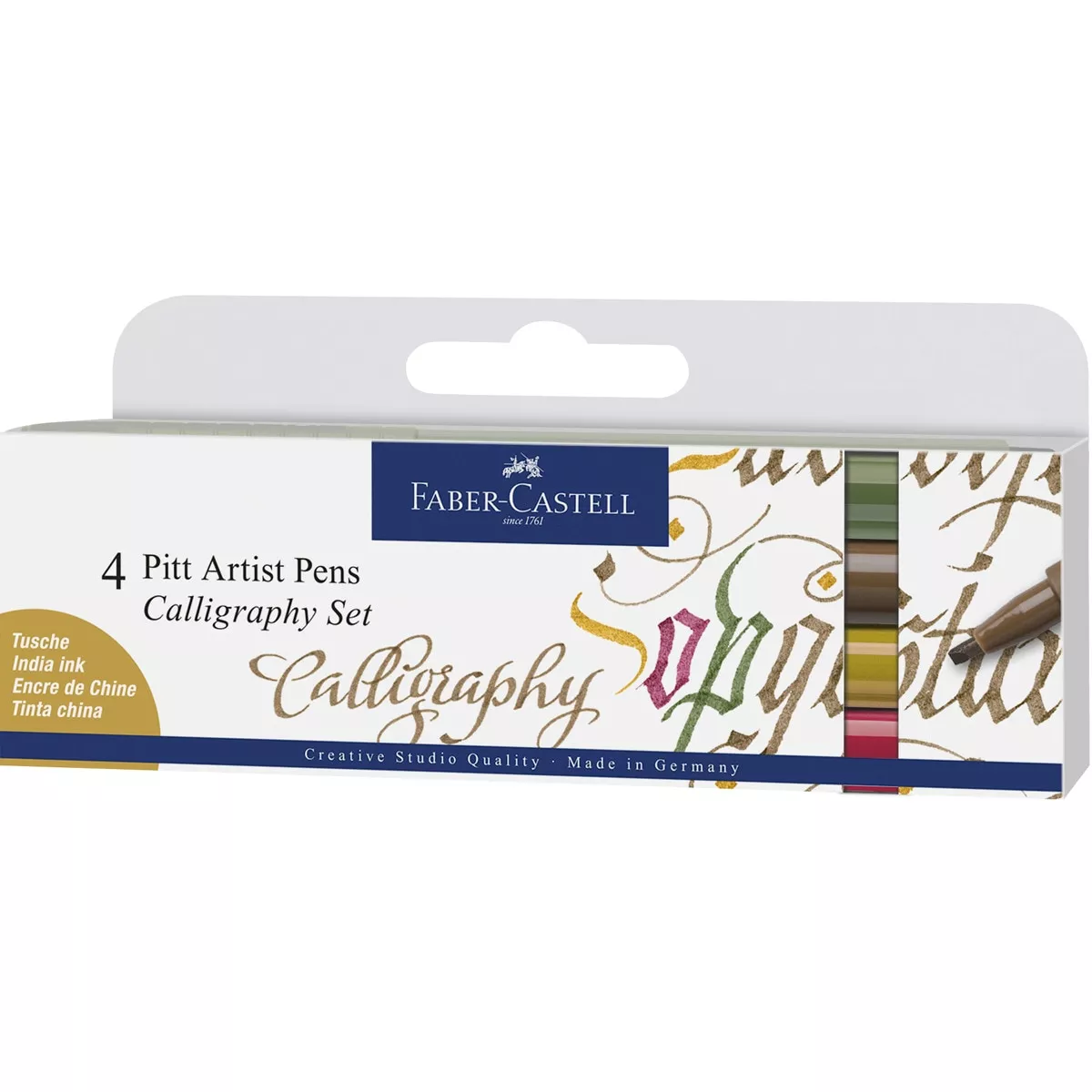 Faber-Castell - Estuche Con 4 Rotuladores Pitt Artist Pen Calligraphy Colours En Oferta Faber-Castell - Estuche Con 4 Rotuladores Pitt Artist Pen Calligraphy Colours Barato