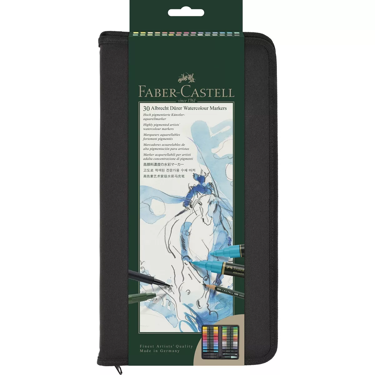 Faber-Castell - Estuche Con Cremallera Con 30 Marcadores Acuarelables Albrecht Dürer barato