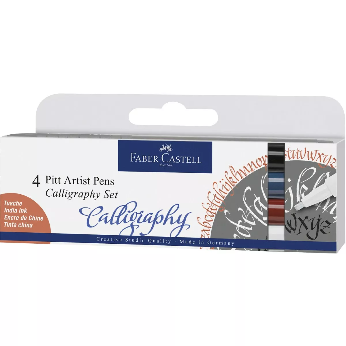 Faber-Castell - Estuche Con4 Rotuladores Pitt Artist Pen Calligraphy Classic barato