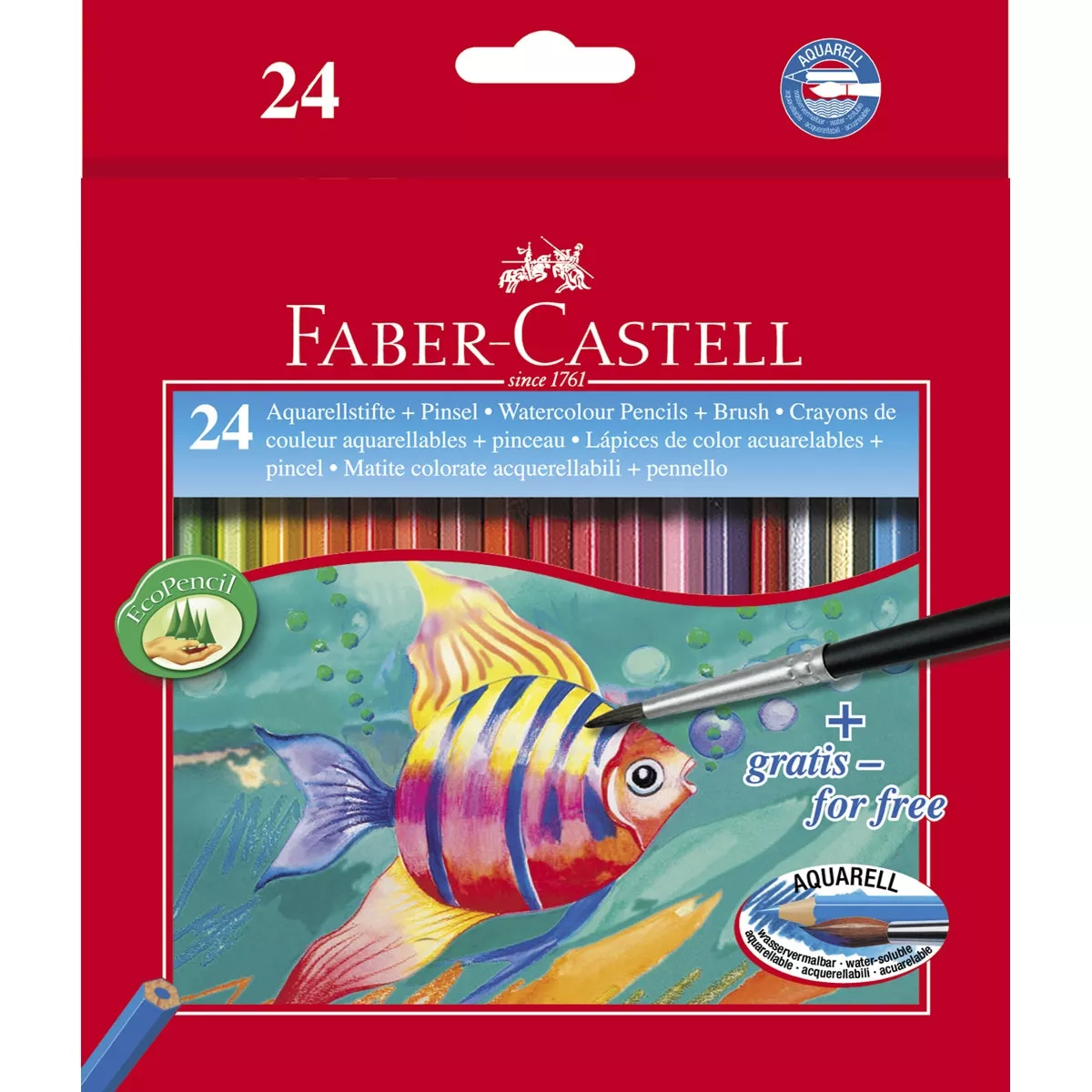 Faber-Castell - Estuche De Cartón Con 24 Lápiz Acuarelable Classic Colour . barato