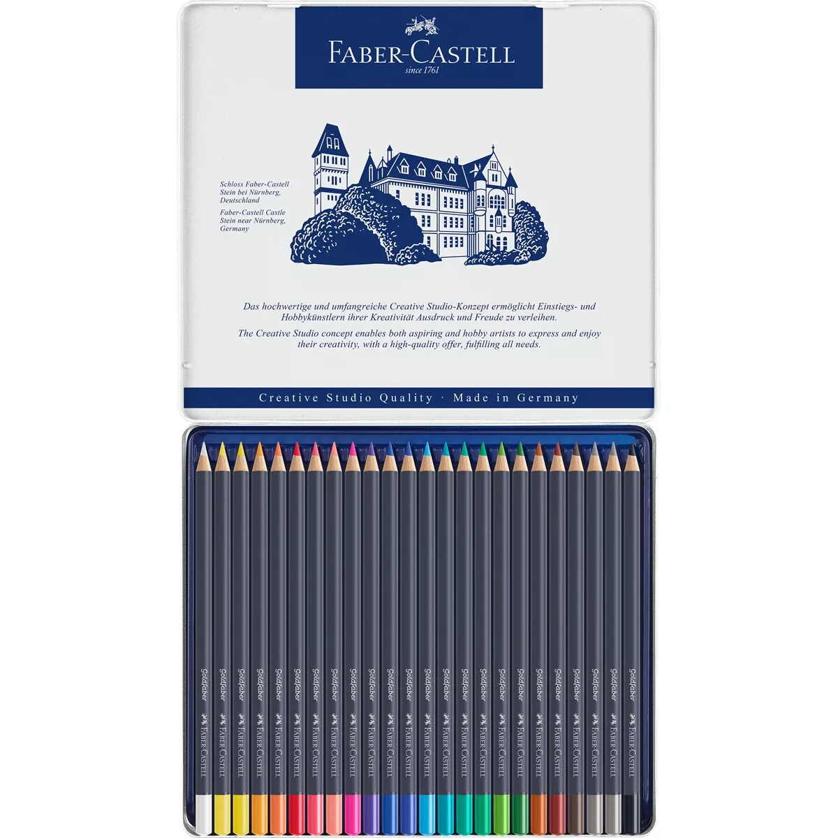 Faber-Castell - Estuche De Metal 24 Lápices Permanente Goldfaber Faber Castell Multicolor En Oferta Faber-Castell - Estuche De Metal 24 Lápices Permanente Goldfaber Faber Castell Multicolor Barato