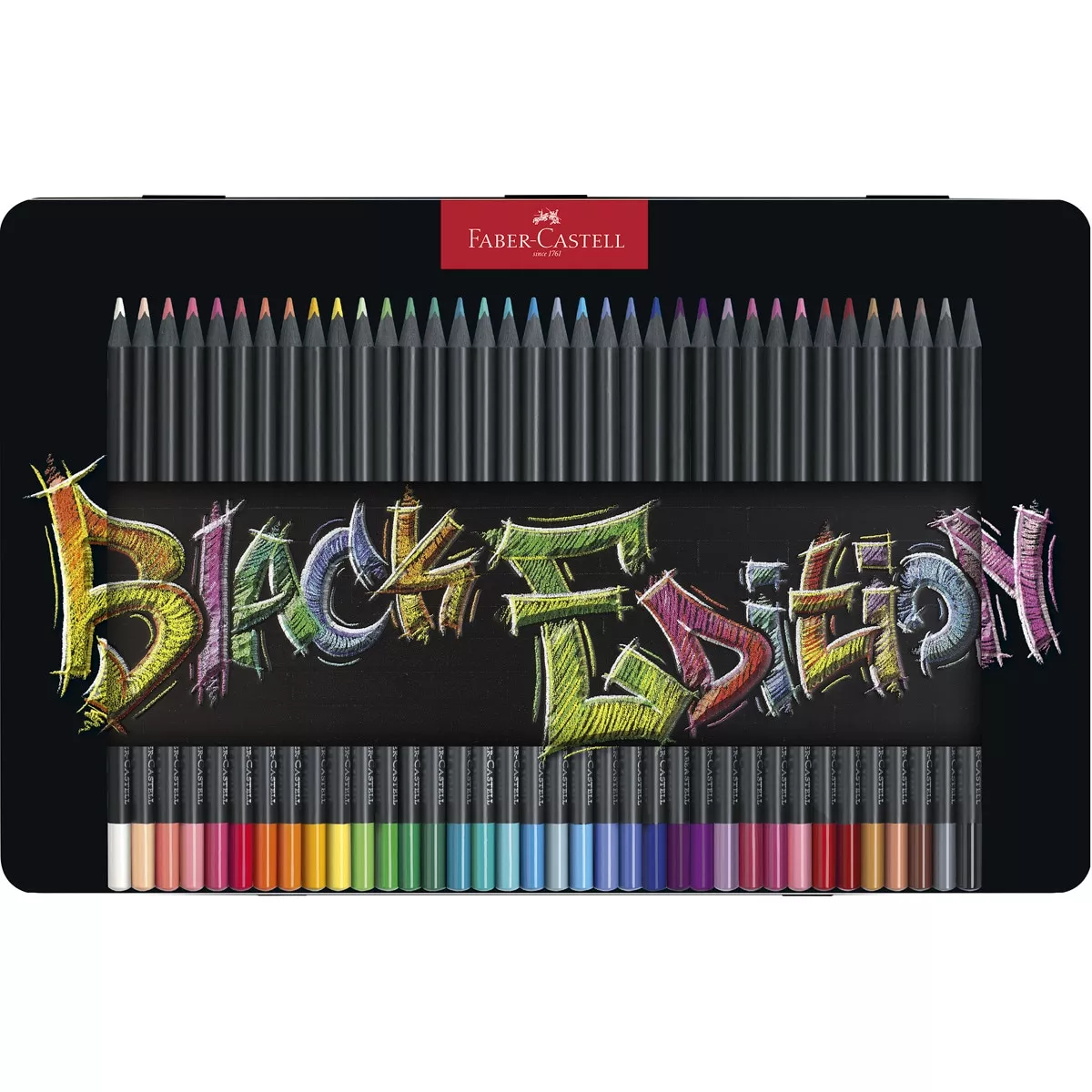 Faber-Castell - Estuche De Metal 36 Lapiceros Mina Super Suave Colores Brillante Black Edition Multicolor En Oferta Faber-Castell - Estuche De Metal 36 Lapiceros Mina Super Suave Colores Brillante Black Edition Multicolor Barato