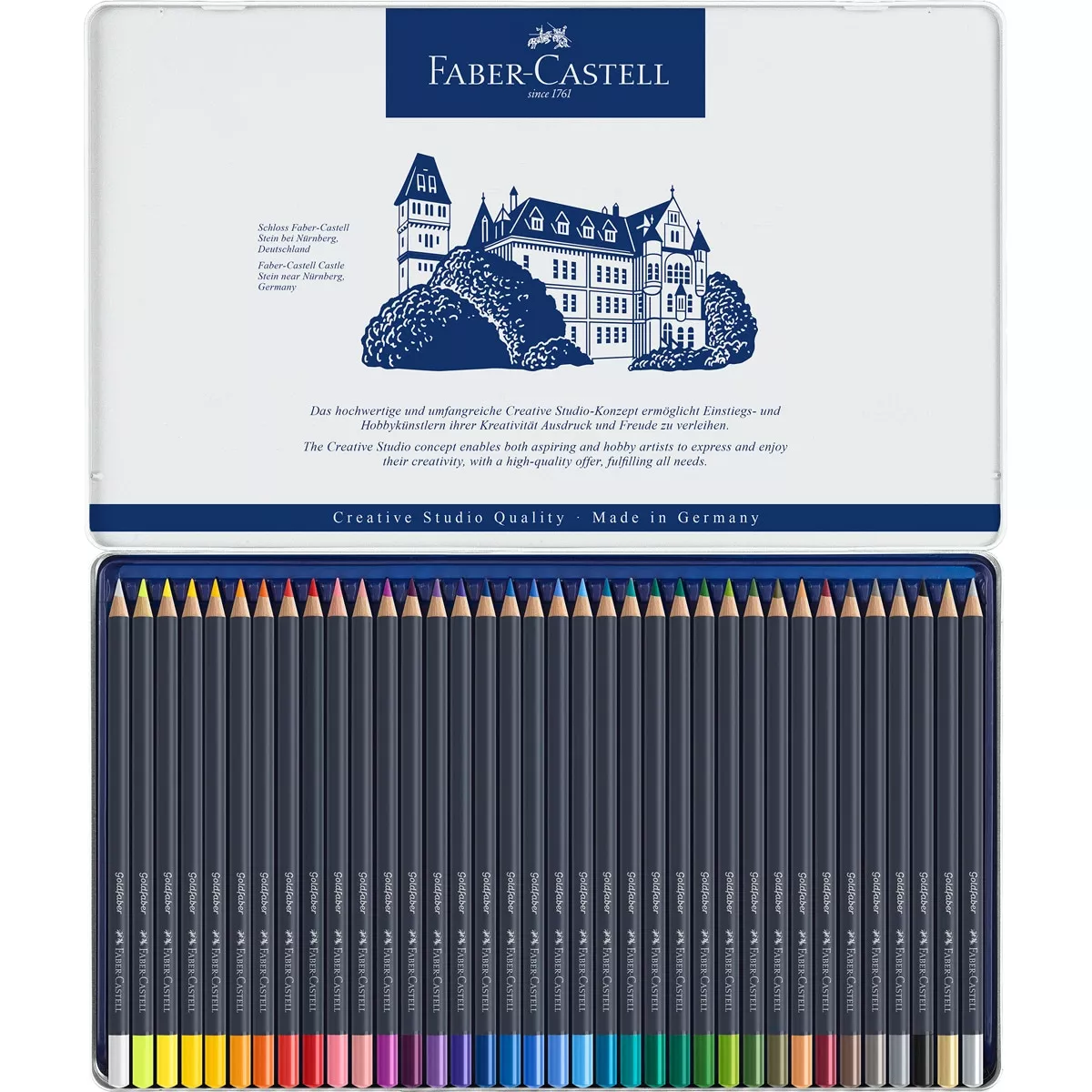 Faber-Castell - Estuche De Metal 36 Lápices Permanente Goldfaber Faber Castell Multicolor En Oferta Faber-Castell - Estuche De Metal 36 Lápices Permanente Goldfaber Faber Castell Multicolor Barato