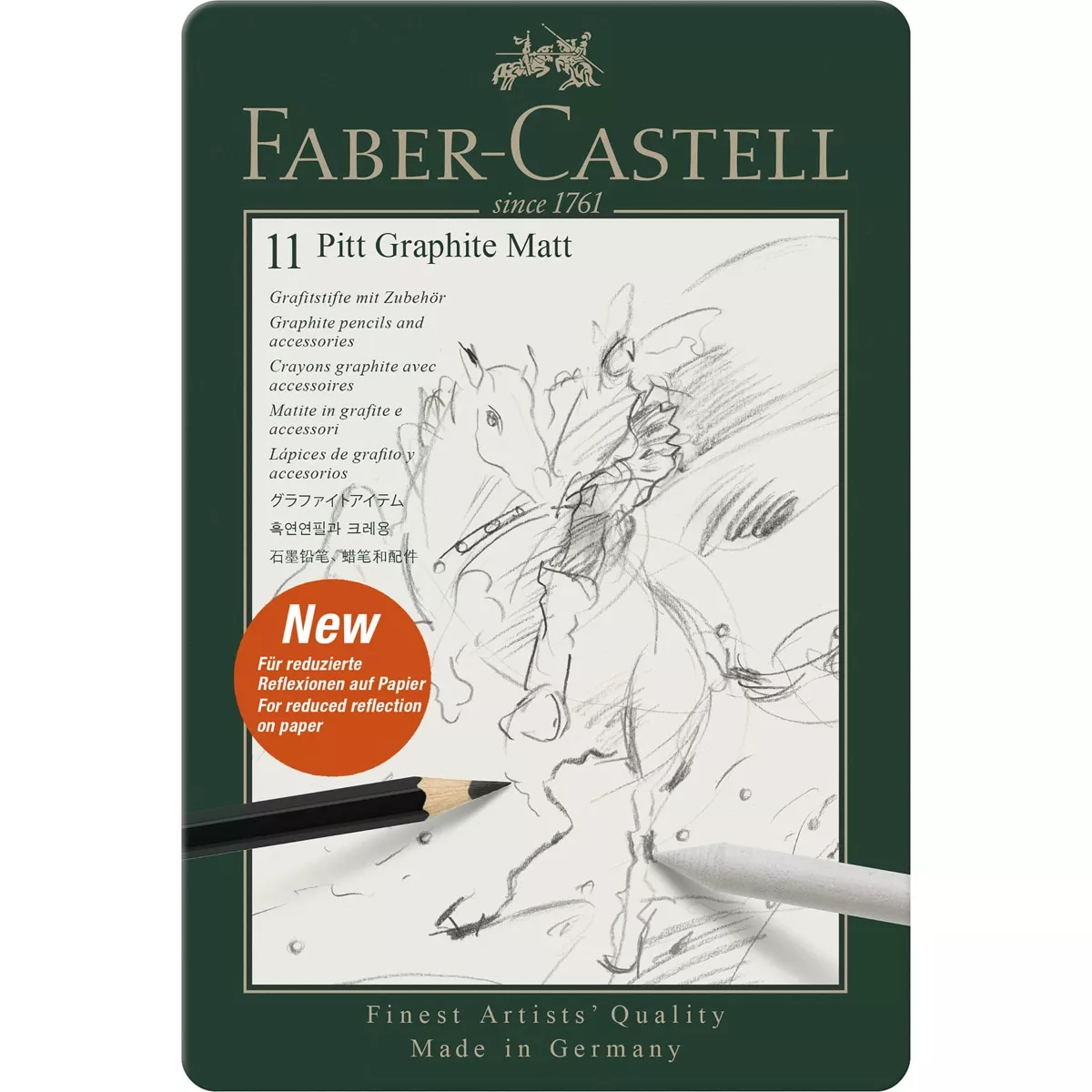 Faber-Castell - Estuche De Metal De Pitt Graphite Matt X11 En Oferta Faber-Castell - Estuche De Metal De Pitt Graphite Matt X11 Barato