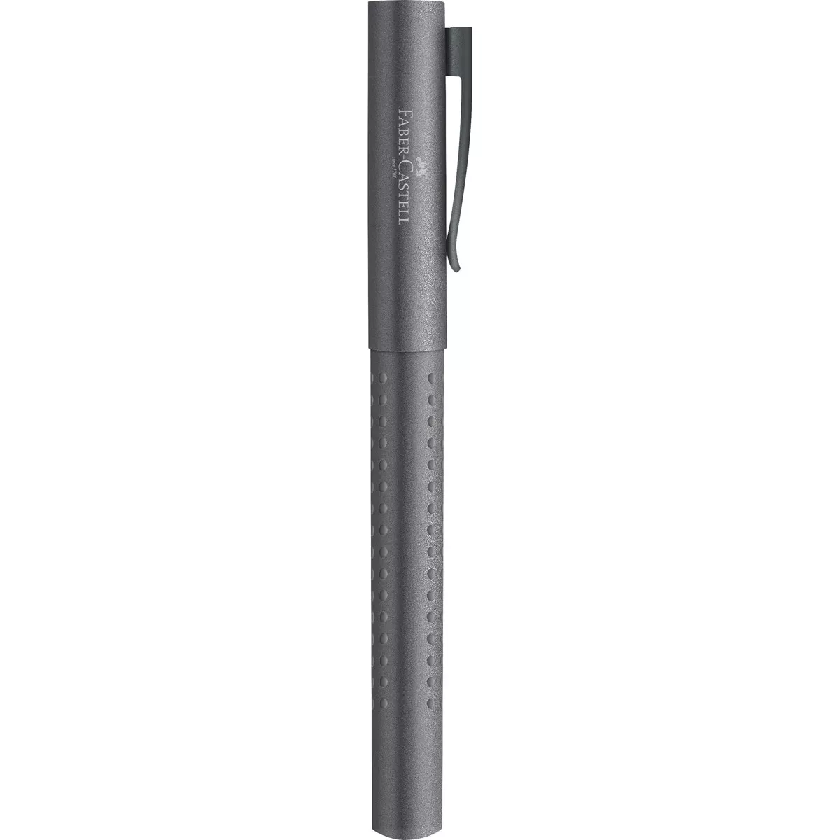 Faber-Castell - Estuche Metálico Con Pluma Estilográfica GRIP Punta F Color Antracita. barato