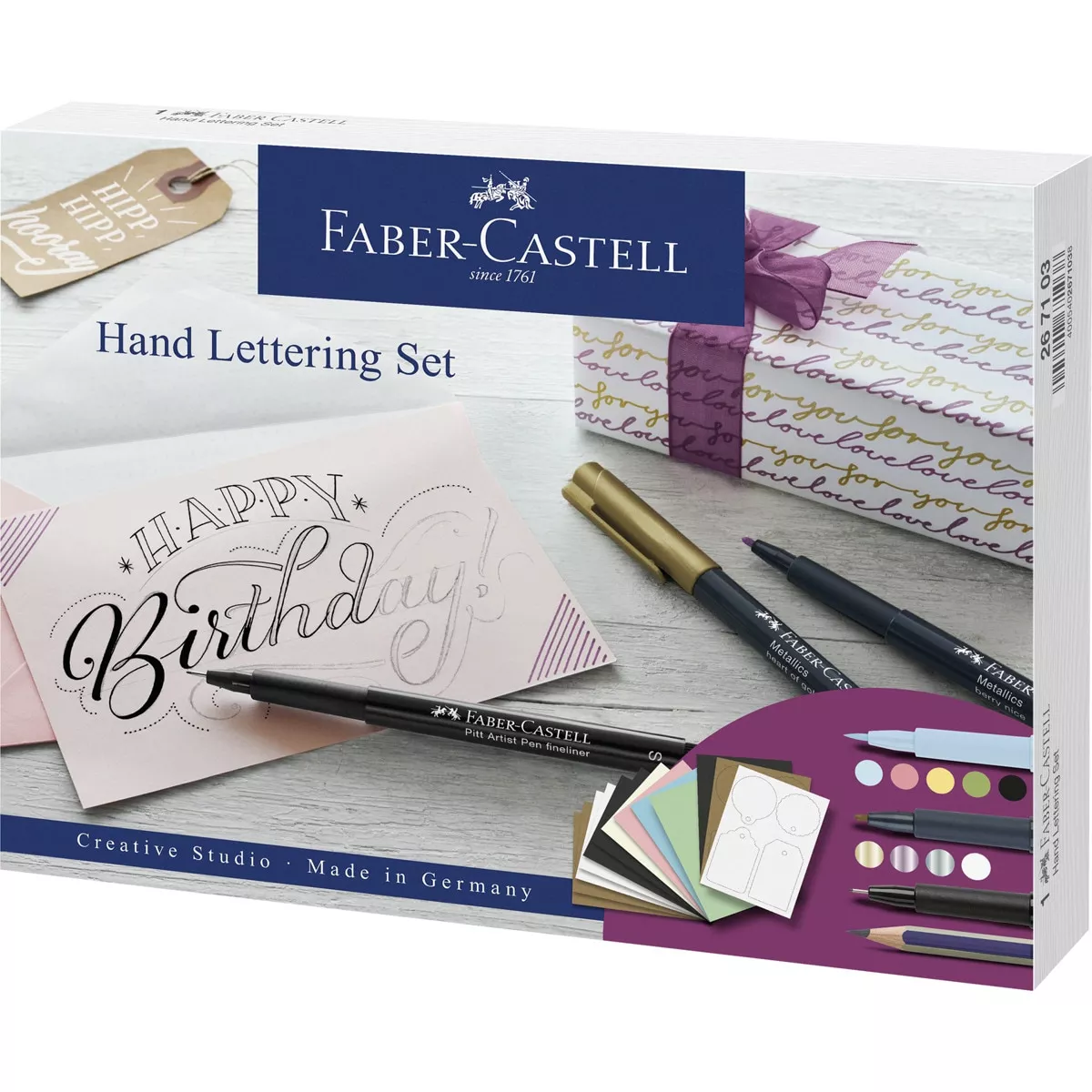 Faber-Castell - Juego Creativo Para Caligrafía Y Lettering Con 12 Unidades Surtidas barato