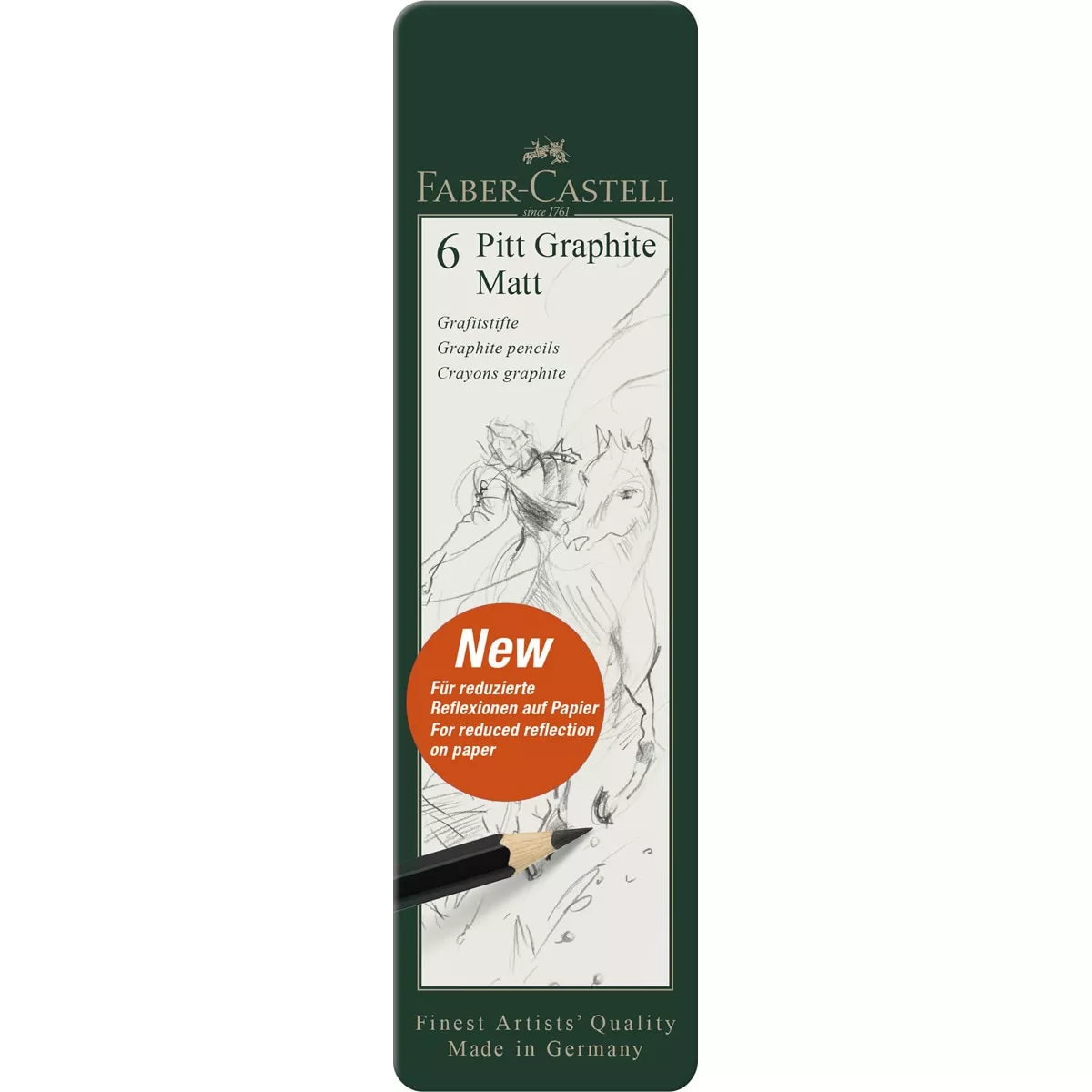 Faber-Castell - Juego De 6 Lápices Pitt Graphite Matt barato