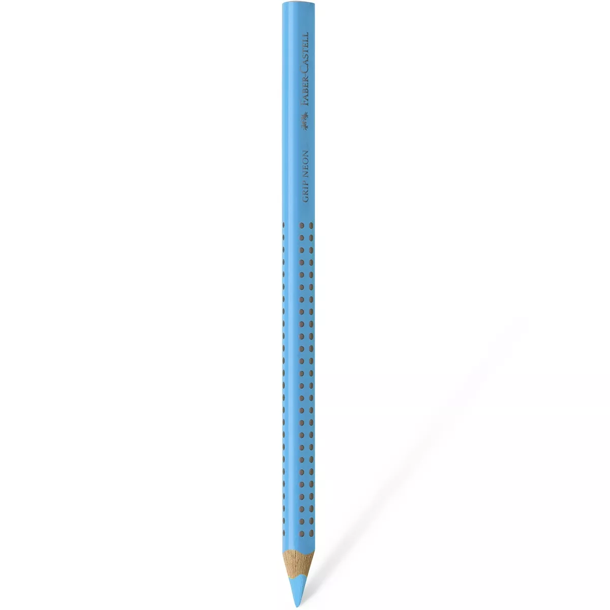 Faber-Castell - Lápiz Jumbo Fluorescente, Ergonómico, Con Zona De Agarre Grip, Azul Neón En Oferta Faber-Castell - Lápiz Jumbo Fluorescente