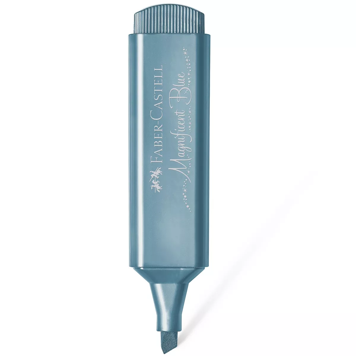 Faber-Castell - Marcador Texliner 46 Metal Punta Biselada Para Papel Blanco Y Oscuro Para Resaltar Decorar Y Escribir Azul Metal barato