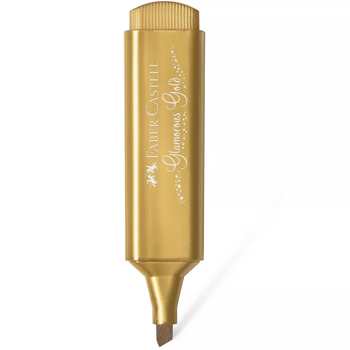 Faber-Castell - Marcador Texliner 46 Metal Punta Biselada Para Papel Blanco Y Oscuro Para Resaltar Decorar Y Escribir Oro barato