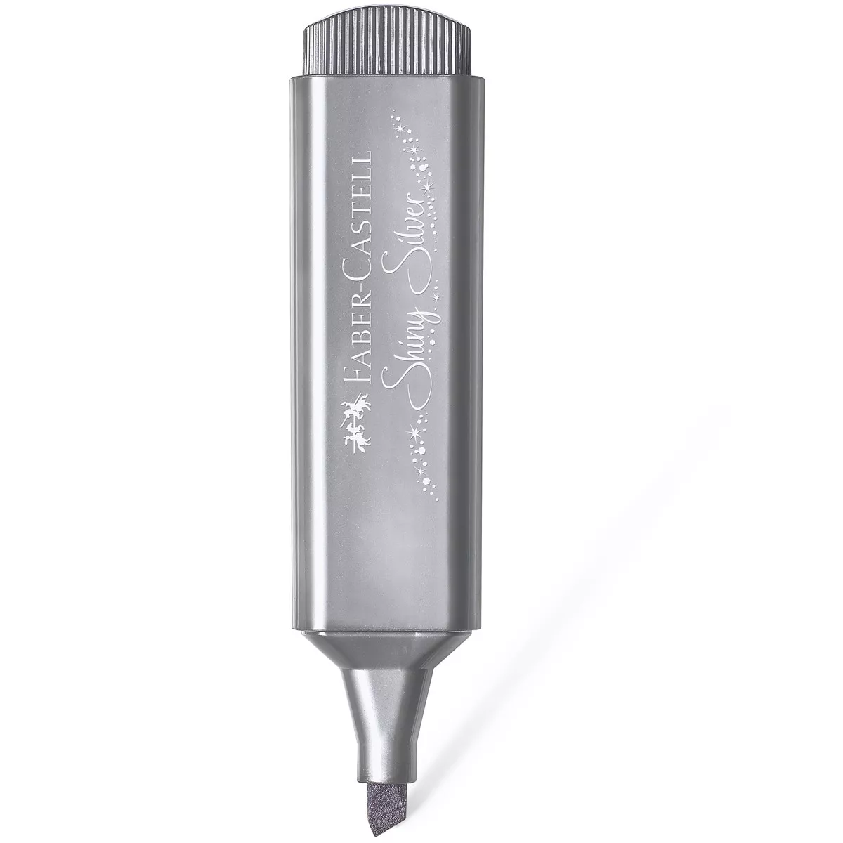 Faber-Castell - Marcador Texliner 46 Metal Punta Biselada Para Papel Blanco Y Oscuro Para Resaltar Decorar Y Escribir Plata barato