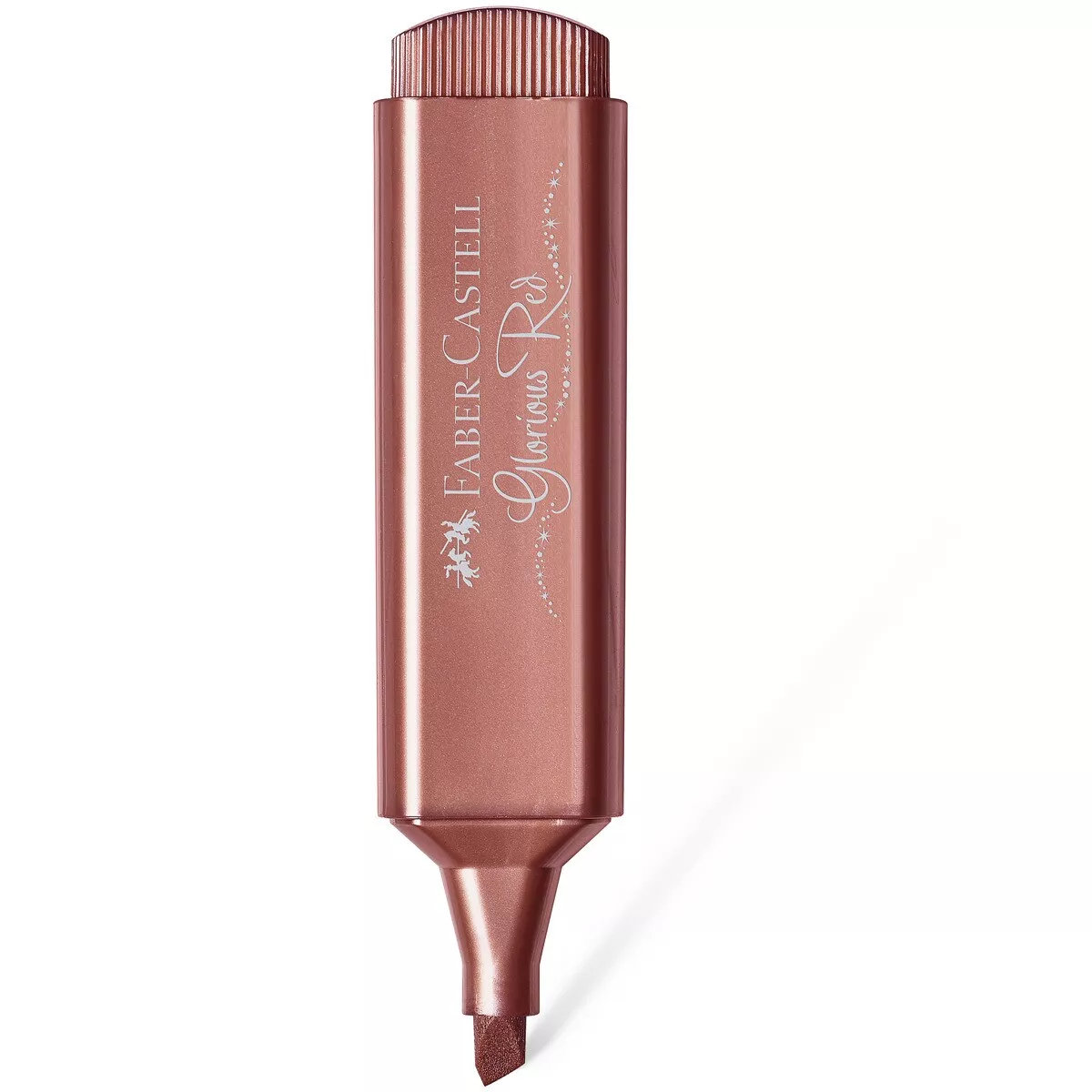 Faber-Castell - Marcador Texliner 46 Metal Punta Biselada Para Papel Blanco Y Oscuro Para Resaltar Decorar Y Escribir Rojo Metal barato