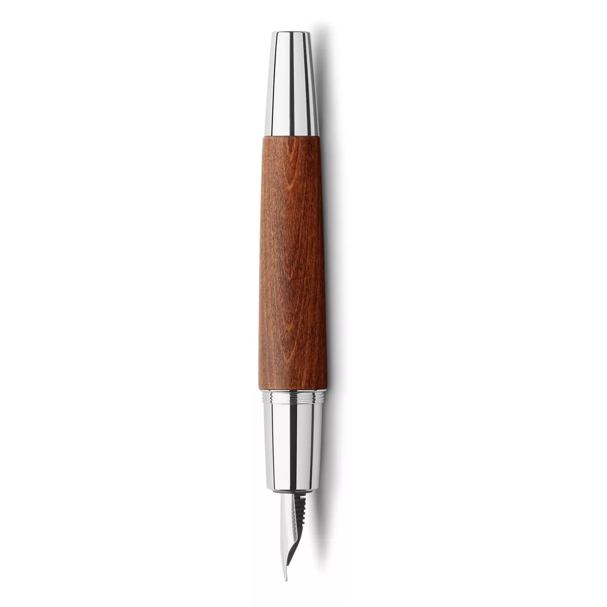 Faber-Castell - Pluma Estilográfica E-Motion Cromado Marrón Coñac En Oferta Faber-Castell - Pluma Estilográfica E-Motion Cromado Marrón Coñac Barato