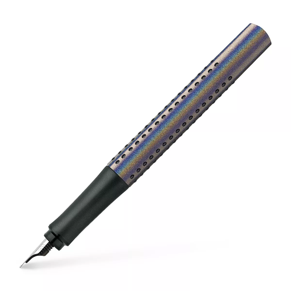 Faber-Castell - Pluma Estilográfica Punta F Grip 2010 GLAM Plata barato