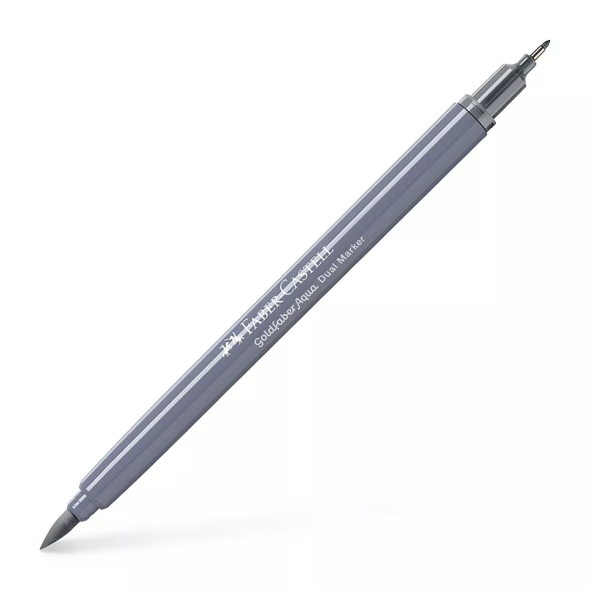 Faber-Castell - Rotulador Goldfaber Aqua Dual Marker Doble Punta Tinta Acuarelable Gris Frio I barato