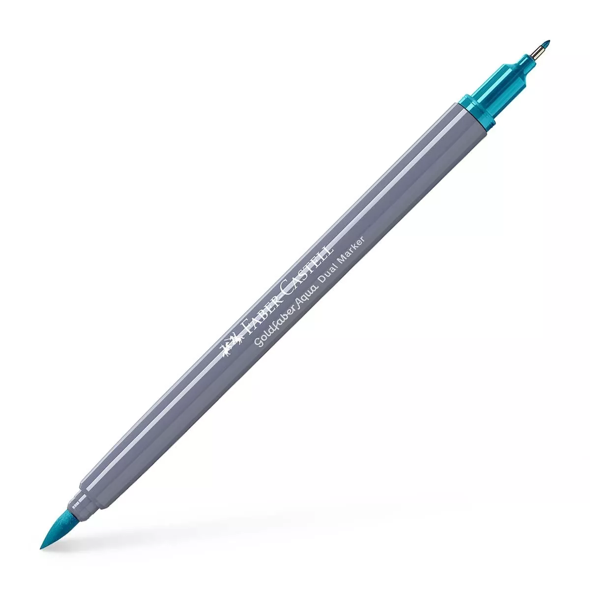 Faber-Castell - Rotulador Goldfaber Aqua Dual Marker Doble Punta Tinta Acuarelable Turquesa Cobalto Claro barato