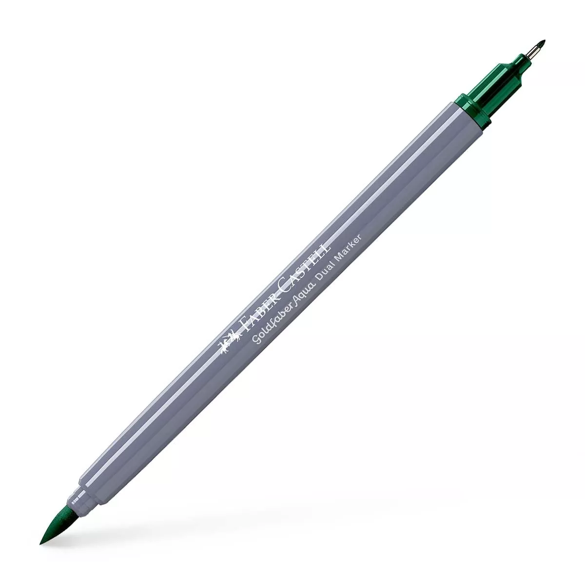 Faber-Castell - Rotulador Goldfaber Aqua Dual Marker Doble Punta Tinta Acuarelable Verde Ptalo Oscuro barato