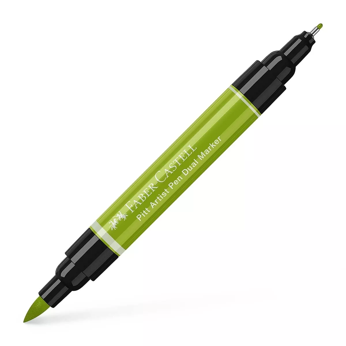 Faber-Castell - Rotulador Pitt Artist Pen Dual Marker Doble Punta Tinta China Verde De Mayo barato