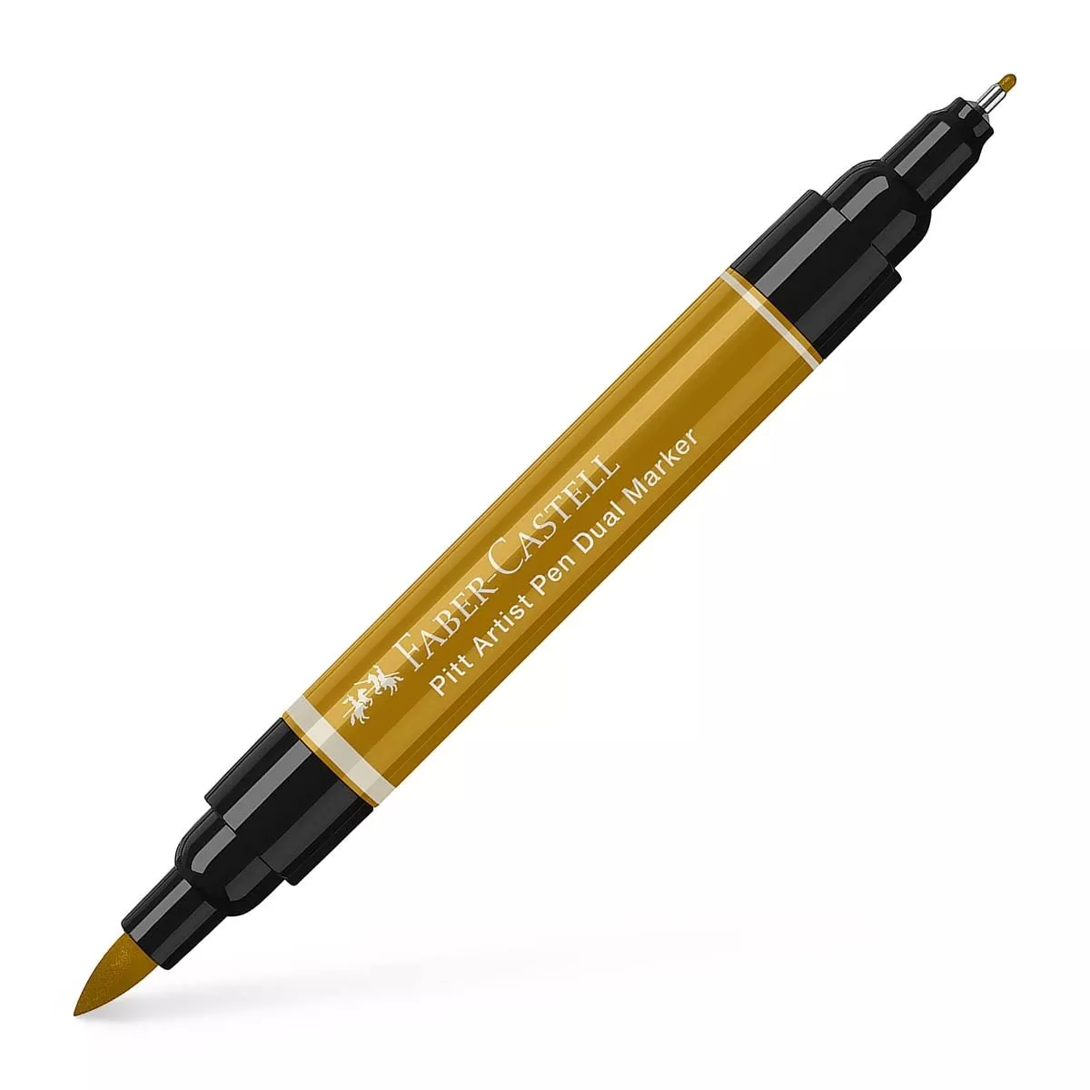 Faber-Castell - Rotulador Pitt Artist Pen Dual Marker Doble Punta Tinta China Verde Dorado barato