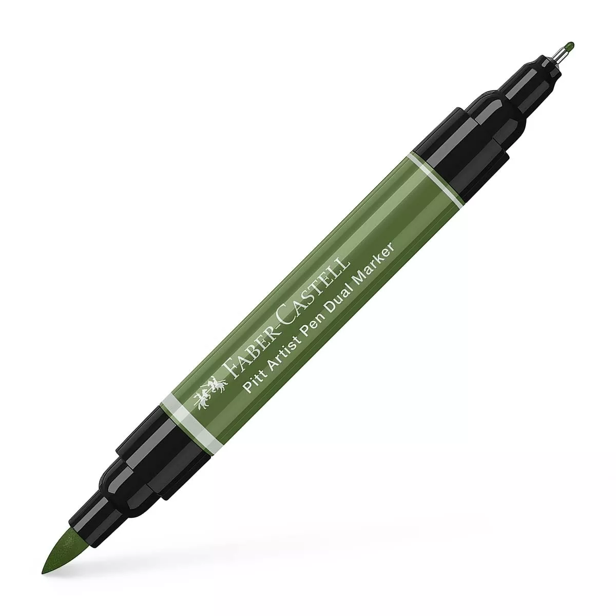 Faber-Castell - Rotulador Pitt Artist Pen Dual Marker Doble Punta Tinta China Verde óxido Cromo Opaco barato