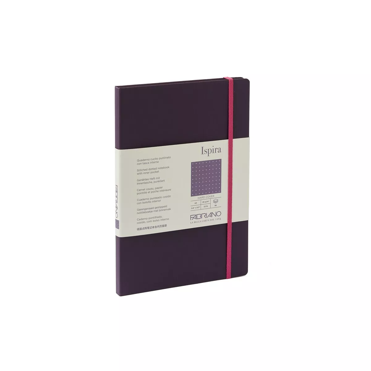 Fabriano Boutique - Cuaderno Ispira Hard A5 Puntos Púrpura barato