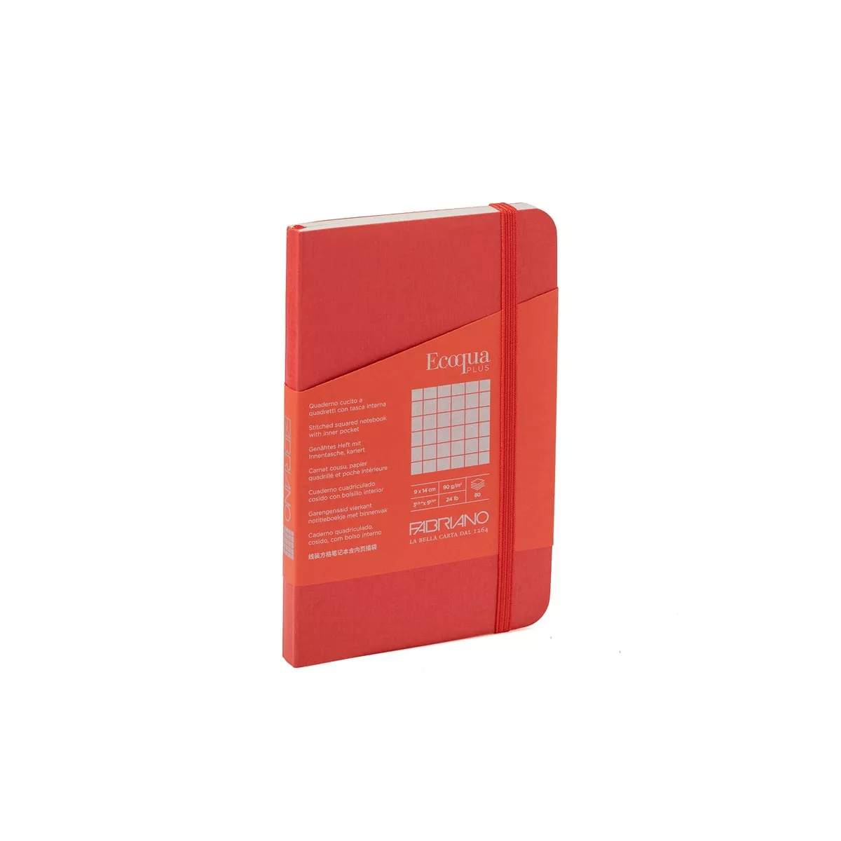 Fabriano Boutique - Libreta 9x14 Grafico 5MM Cosido Ecoqua Plus Rojo barato