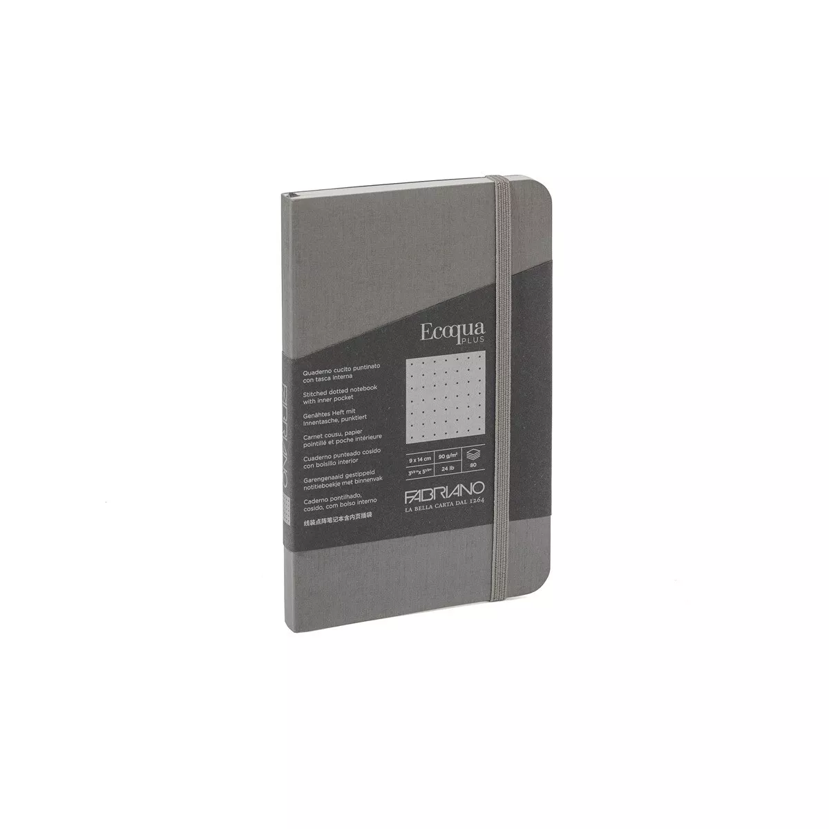 Fabriano Boutique - Libreta 9x14 Puntos Cosido Ecoqua Plus Antracita barato