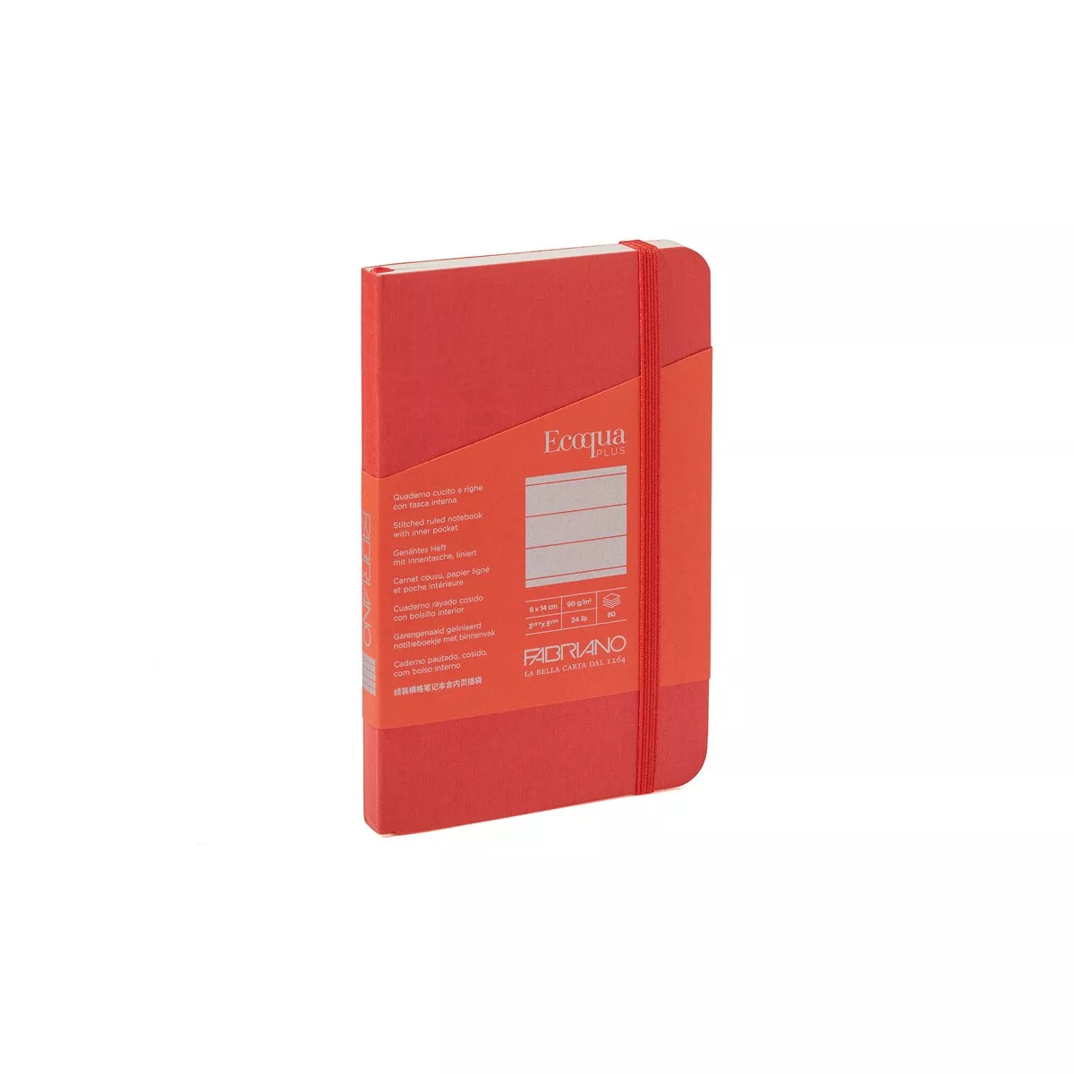 Fabriano Boutique - Libreta 9x14 Rayado Cosido Ecoqua Plus Rojo barato