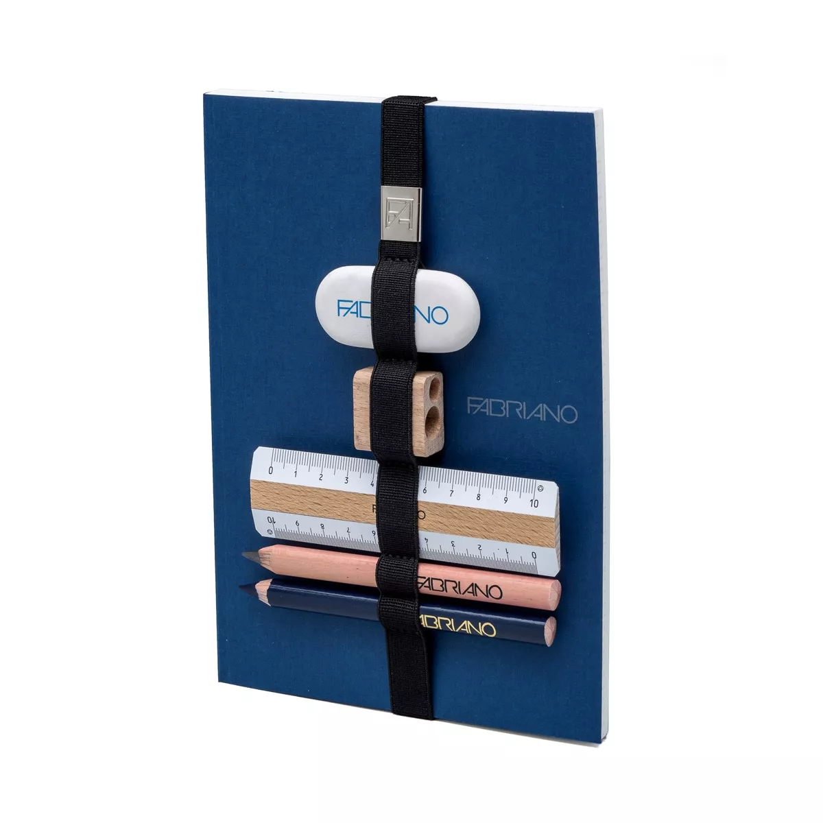 Fabriano Boutique - Libreta Multifuncional Banda Elástica Y Accesorios Azul Oscuro barato