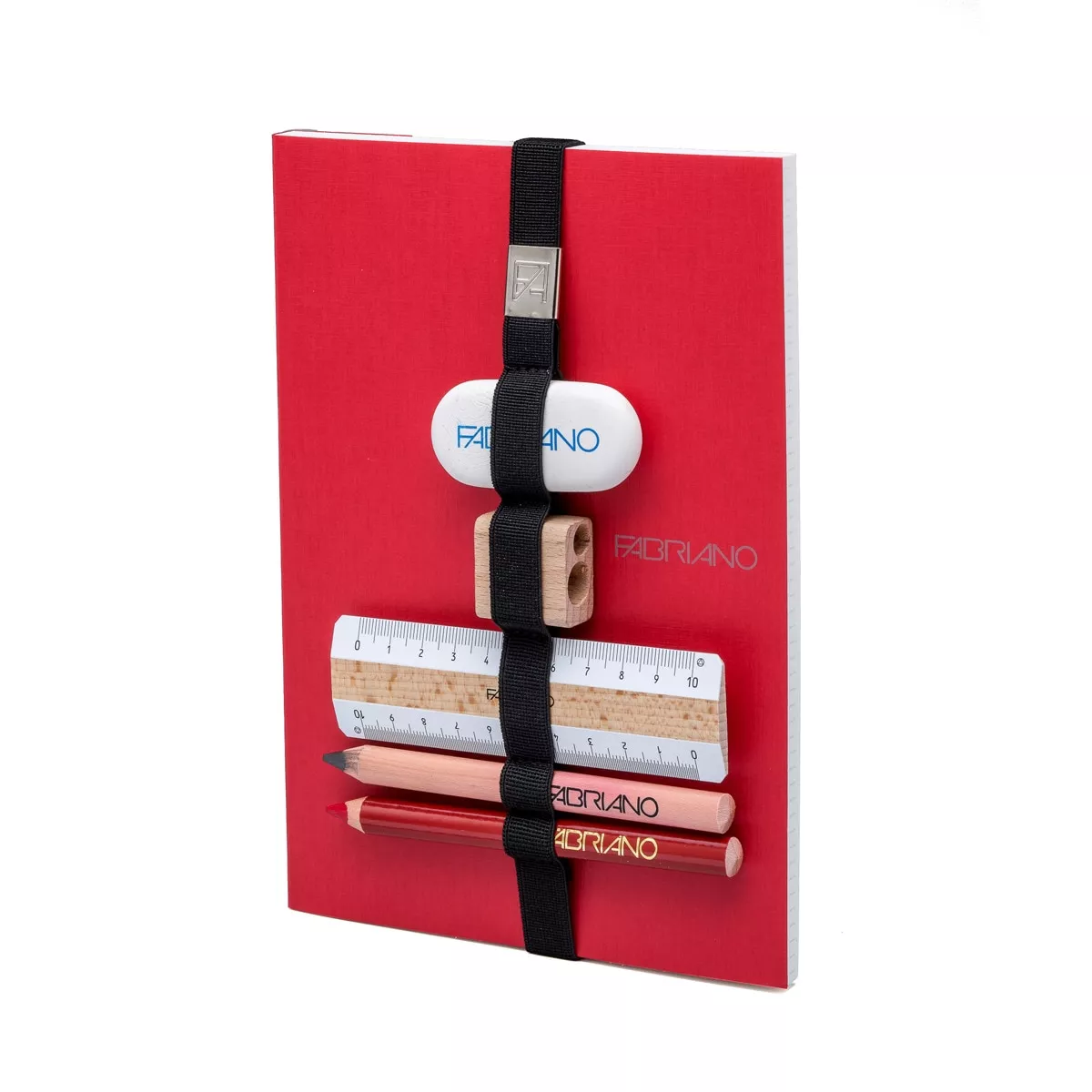 Fabriano Boutique - Libreta Multifuncional Banda Elástica Y Accesorios Rojo barato